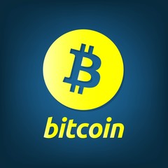 Bitcoin Digital currency vector