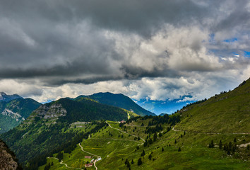 Passo Tremalzo,Trails to Passo Tremalzo, Lago di Garda region, Italy, Italian Dolomites-panoramic views from the Tremalzo