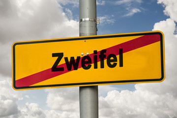 Schild 244 - Zweifel