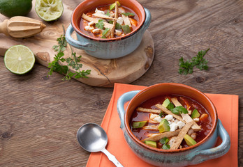 Spicy Chicken Tortilla Soup