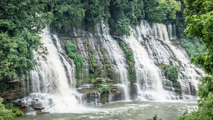 Fototapeta na wymiar Cascading Waterfall