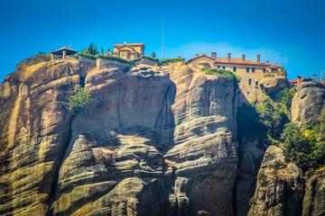 Fototapeta na wymiar Greece. The monasteries in the mountains. Meteora,