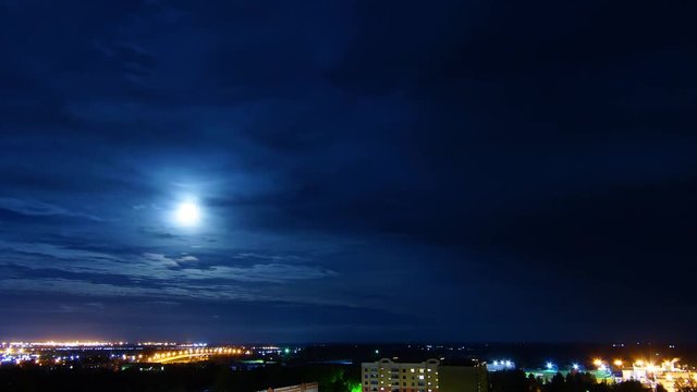 Night Sky at Full Moon