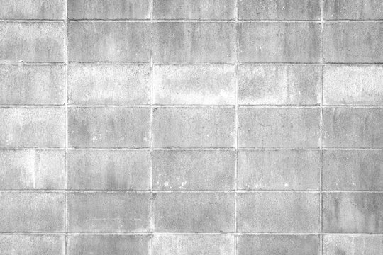 Concrete block wall seamless background and texture