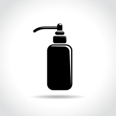 bottle icon on white background