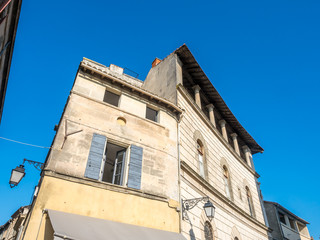 Fototapeta na wymiar City scene in Arles, France