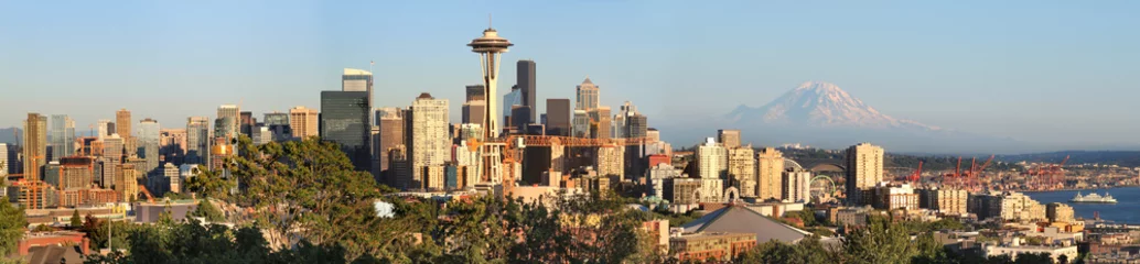 Gordijnen Seattle skyline panorama © Annap