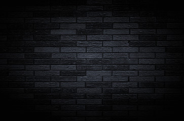 Black brick wall for background