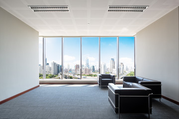 interior of modern lobby