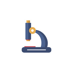 Microscope vector flat icon.