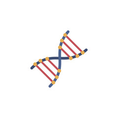 Vector DNA flat icon.