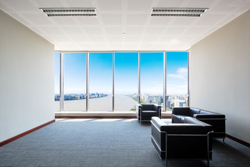 interior of modern lobby