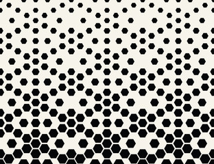 hexagon halftone gradient geometric deco pattern background