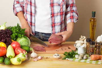 Woman cook at the kitchen