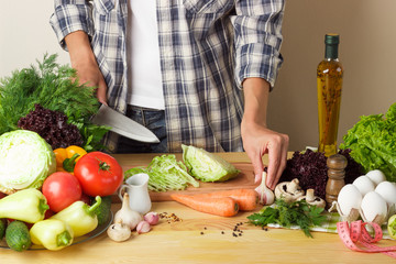 Woman cook at the kitchen