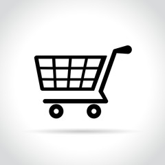 cart icon on white background
