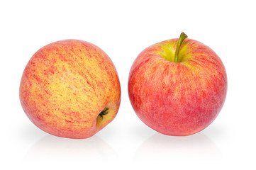 red apples isolated on white background