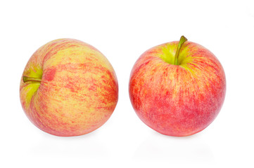 red apples isolated on white background