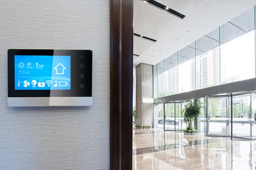 smart screen with spacious hall