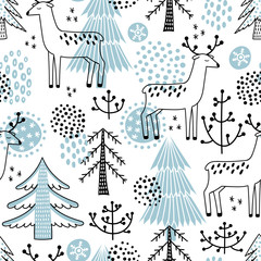 Christmass seamless vector pattern