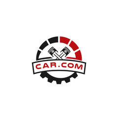 car garage retro emblems logo