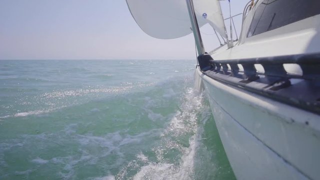 sailboat in summer on the lake ontario toronto