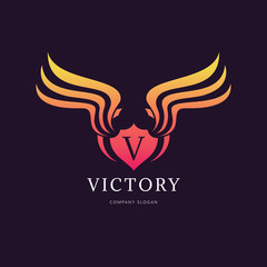 Victory wing logo template