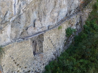 マチュピチュ遺跡　インカ橋