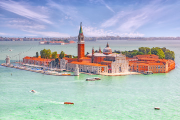 A view of the island of Giudecca, located opposite mail island Venice. Italy.