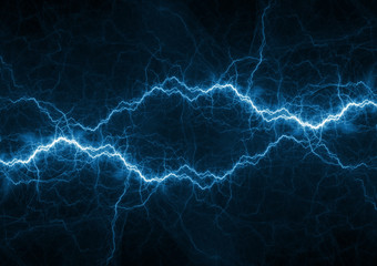 Obraz premium Niebieskie tło plazmy, mocy i energii