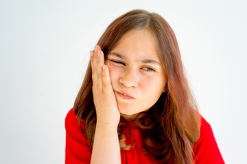 Girl showing emotions