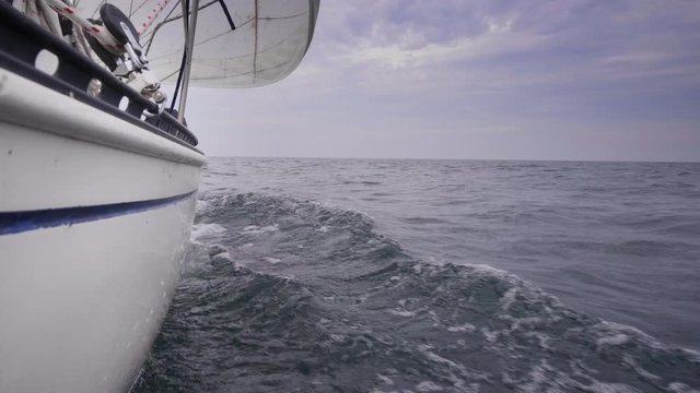 sailboat in summer on the lake ontario toronto