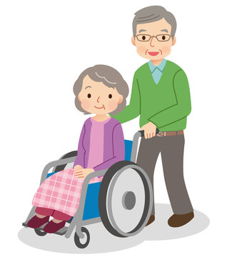 高齢者　介護　車椅子