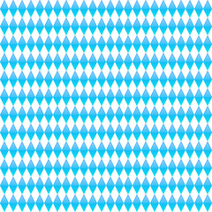 Blue rhombus seamless pattern. Octoberfest vector background.