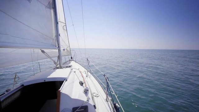 sailboat in summer on the lake ontario toronto