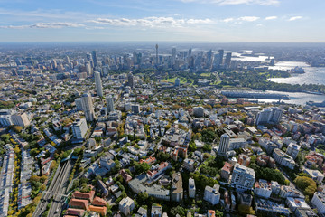 Naklejka premium Kings Cross looking west towards Sydney CBD