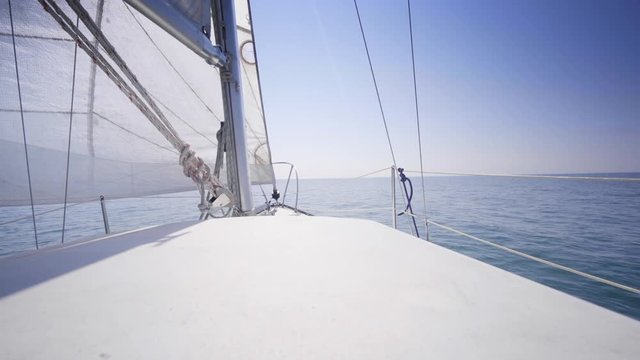 sailboat in summer on the lake ontario toronto