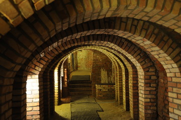 Underground vault in Rzeszow, Poland - obrazy, fototapety, plakaty