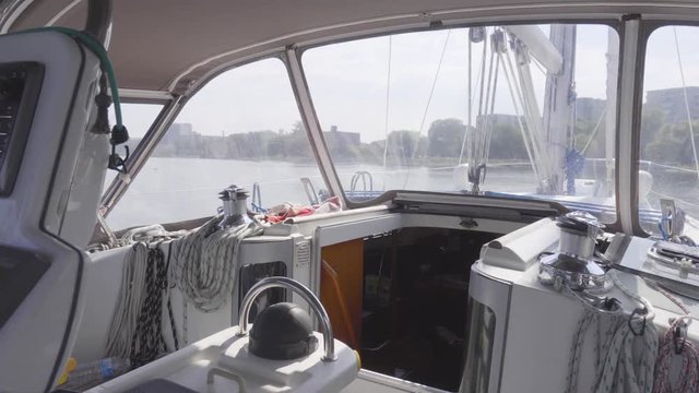 sailboat in summer on the lake ontario toronto
