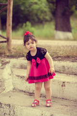 Fototapeta premium Litl girl