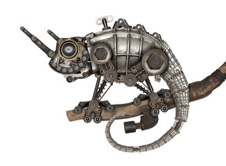 Steampunk style lizard