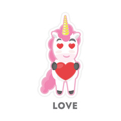 Isolated loving unicorn © inspiring.team