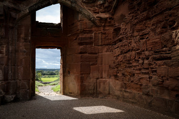 Doorway to the countryside at Kenilworth Castle