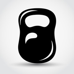 Kettle bell icon vector illustration
