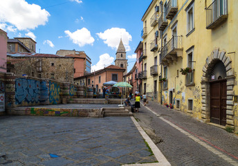 POTENZA, ITALY - The capital of Basilicata region, southern Italy, city rebuilt after the...