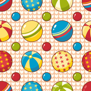 Child toy seamless pattern. Design element 