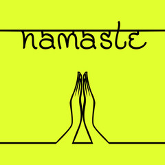 Indian greeting banner Namaste