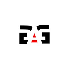 Obraz premium letter AG logo vector