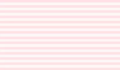 Stickers pour porte Rayures horizontales papier rose blanc avec motif à rayures conception de fond ligne abstraite papier peint illustration moderne