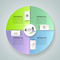 Design template business concept infographic template can be used for workflow layout, diagram, number options, timeline or milestones project.